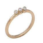 Gouden ring met parel